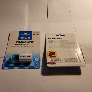 LOT OF 2 PACKS OF FILEMATE'S USB 2.0 FLASH DRIVE